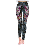 Ladies Owl & Paisley Yoga/Gym Leggings