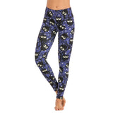 Night Silhouette Owl in Starry Sky, Printed Yoga/Fitness Pants/Leggings.