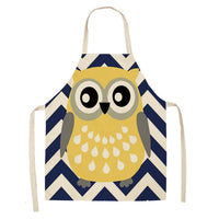 Bib Style Printed Kitchen Apron - 10 owl styles