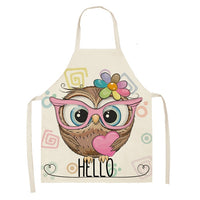 Bib Style Printed Kitchen Apron - 20 super cute owl choices