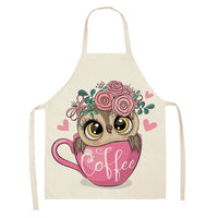 Bib Style Printed Kitchen Apron - 20 super cute owl choices