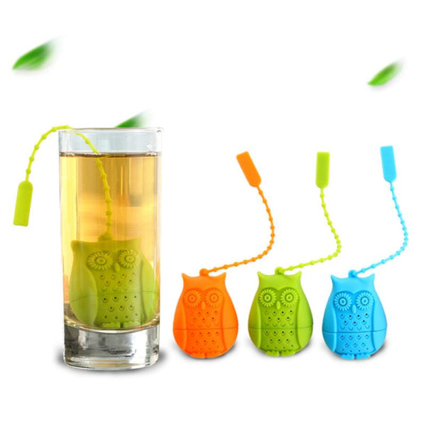 Colorful owl tea infusers - made from food grade silicon