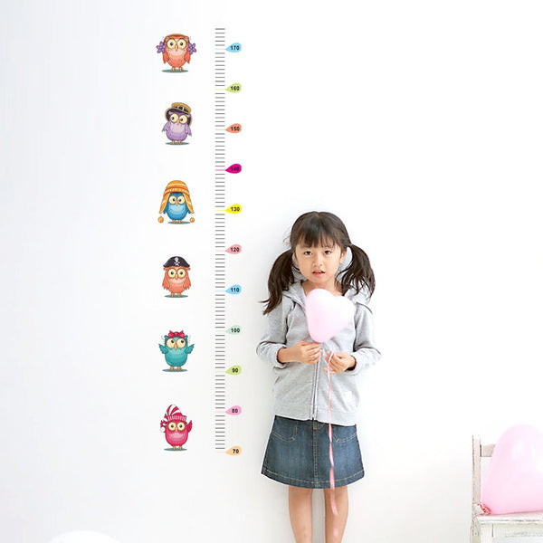 Owl Height Measurement Chart - Wall Sticker