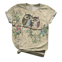 Owl Couple T Shirt