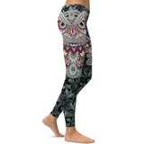 Ladies Owl & Paisley Yoga/Gym Leggings