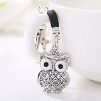 Sparkly Sparkly Owl Charm Key Chain