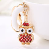 Sparkly Sparkly Owl Charm Key Chain